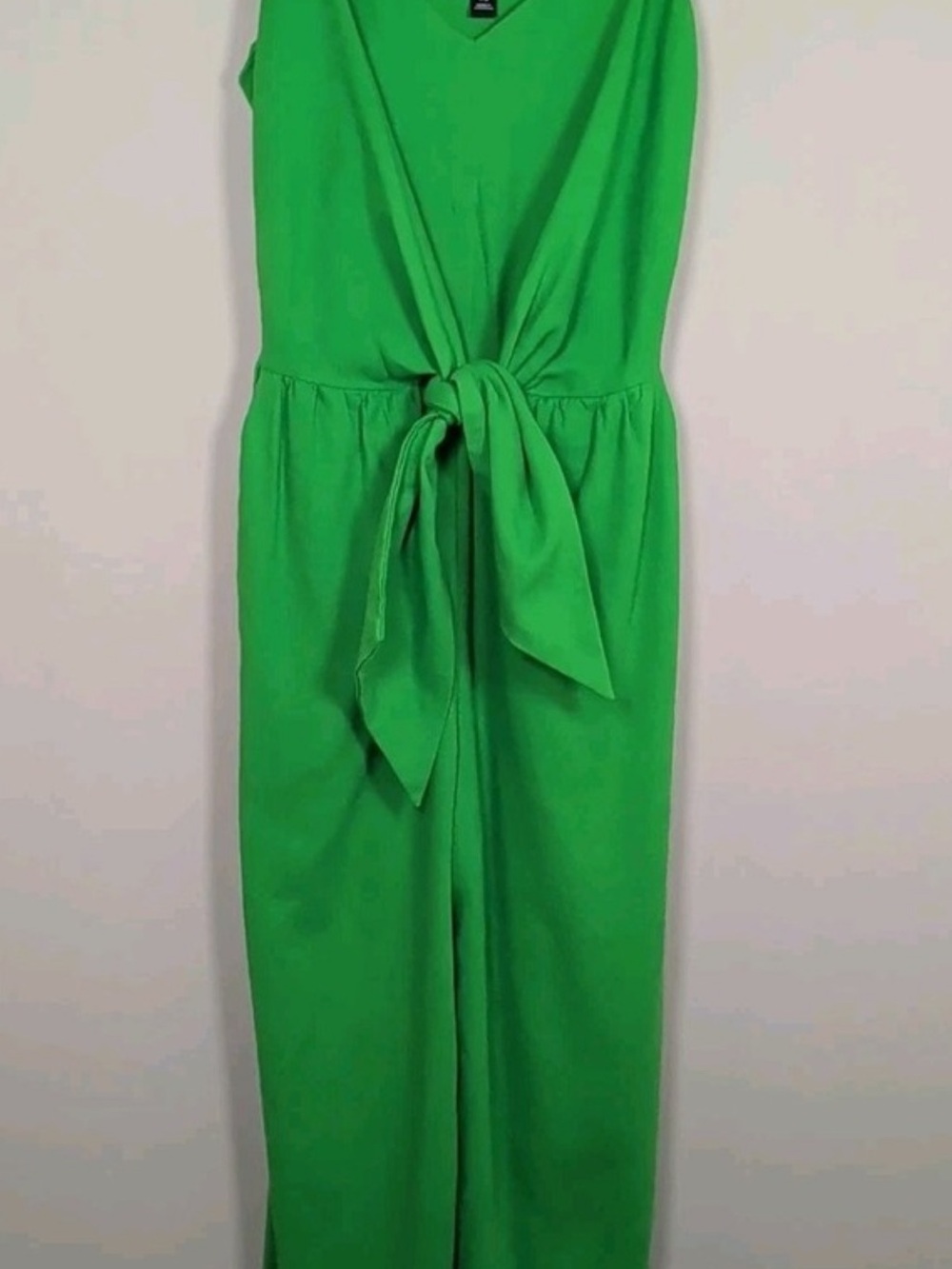 Simply Vera Vera Wang Green Linen Blend Wide Leg Jumpsuit XXL